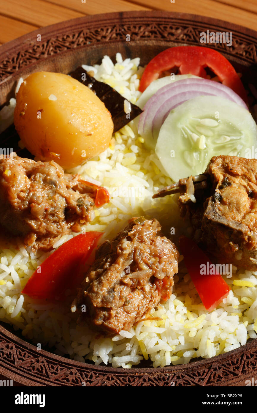 Sindhi biryani is a special meat and rice dish from the Sindh province