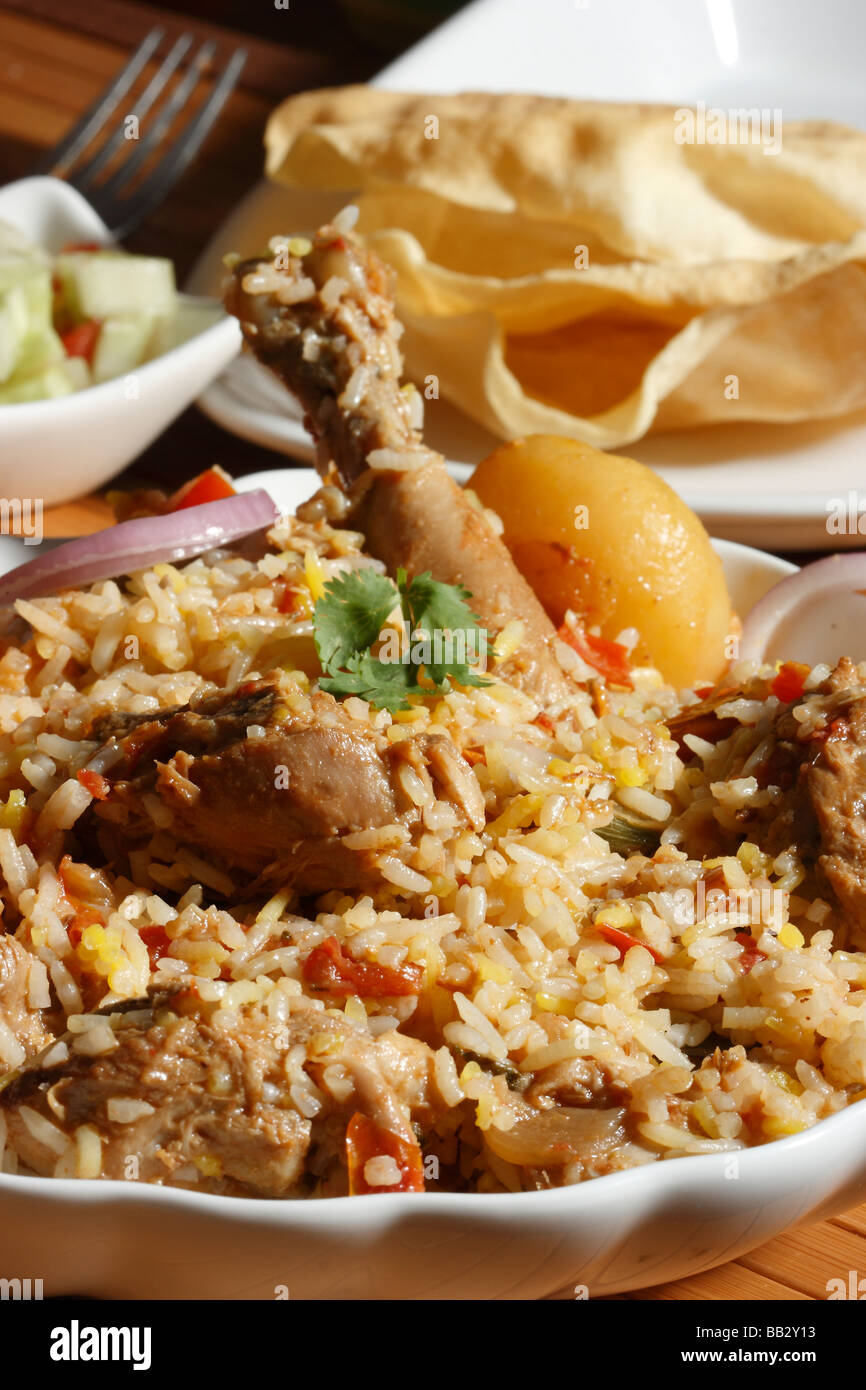 Sindhi biryani is a special meat and rice dish from the Sindh province