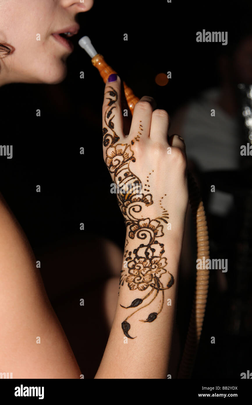 henna tattoo a local custom dubai united arab emirates BB2YDX