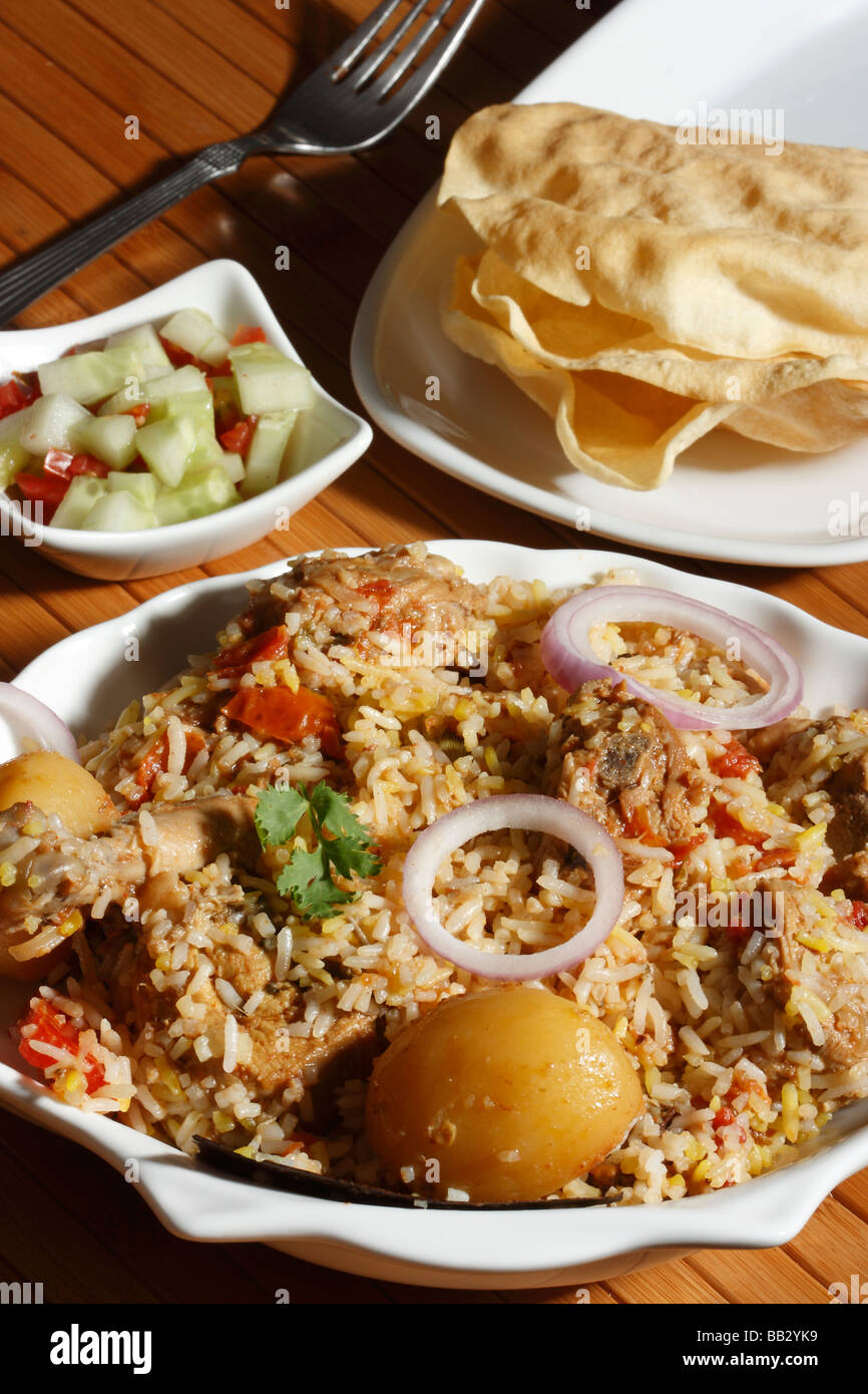 Sindhi biryani is a special meat and rice dish from the Sindh province