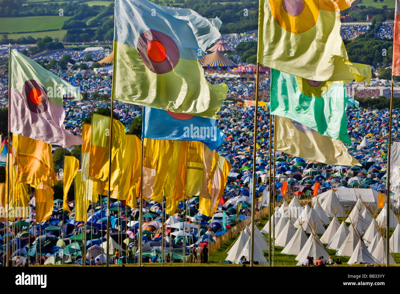 Glastonbury festival, England, UK Stock Photo