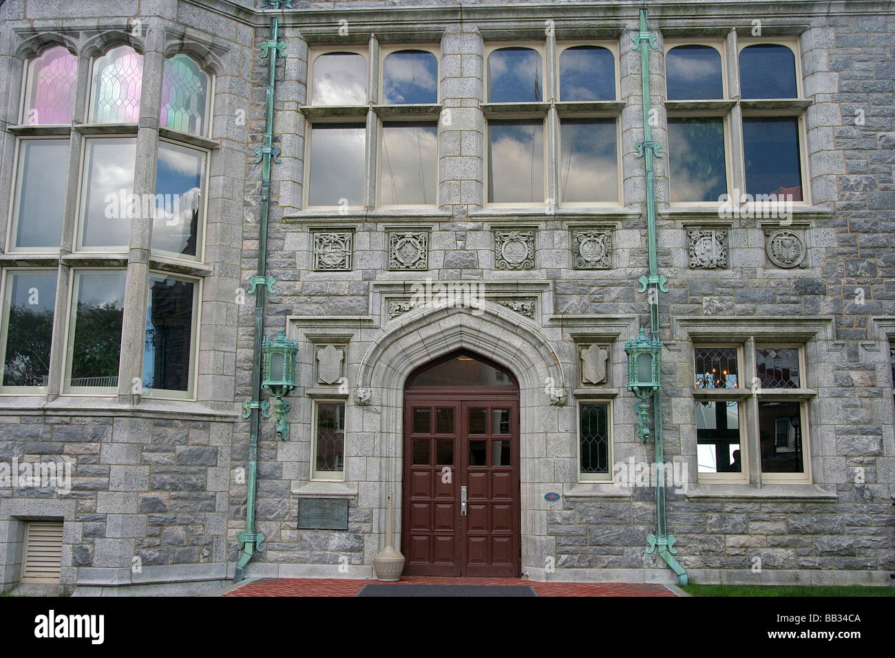 North America, USA, Connecticut, Groton. Detail of Branford House