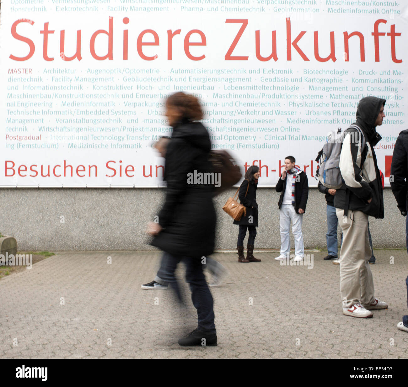 Students At Technical University Of Berlin Stock Photo Alamy