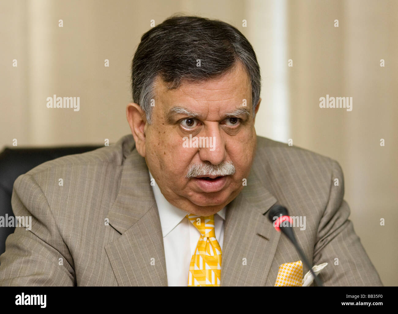 Shaukat TAREEN Minister of Finance of Pakistan Stock Photo