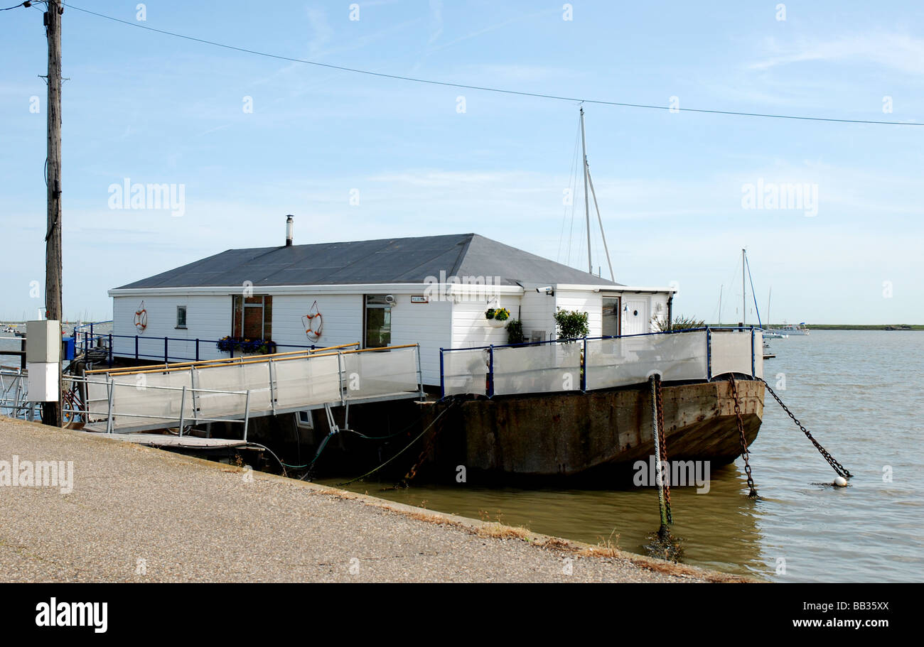 Houseboat at BurnhamonCrouch, Essex Stock Photo Alamy