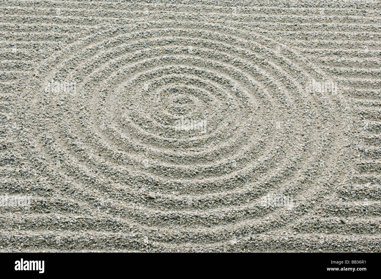 Japan, Kyoto, Tofukuji Temple, Pattern in Sand Stock Photo - Alamy