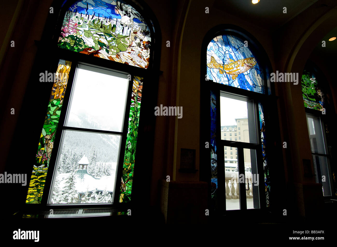 Canada, Alberta, Lake Louise. Farimont Chateau Lake Louise. Historic