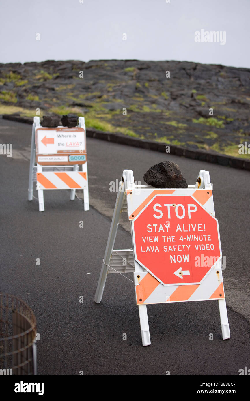 NA, USA, Hawaii, Big Island, Hawaiian Volcanoes National Park, Air