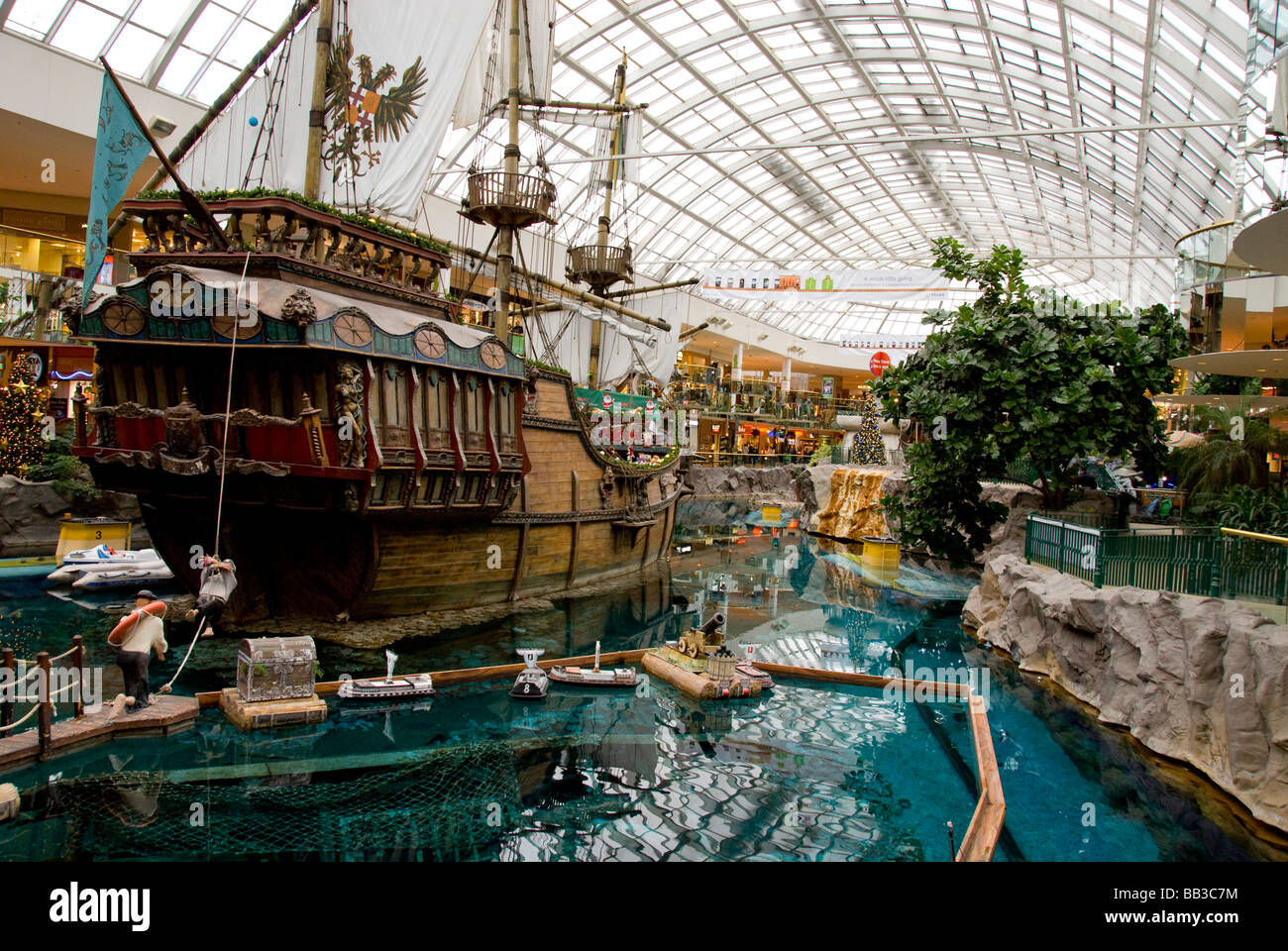 Canada, Alberta, Edmonton. West Edmonton Mall. Canada's 2nd most visited destination toped only by Niagara Falls. Stock Photo