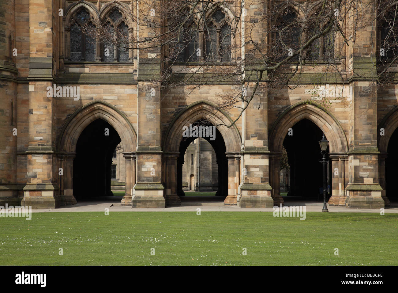 The East Quadrangle at the University of Glasgow Campus on Gilmorehill