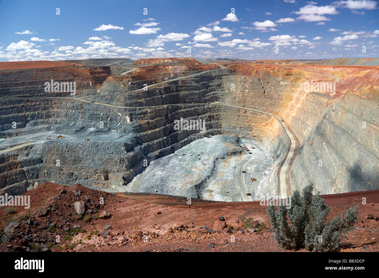 'Super Pit' open cut gold mine in goldfields KalgoorlieBoulder Western Australia Stock Photo