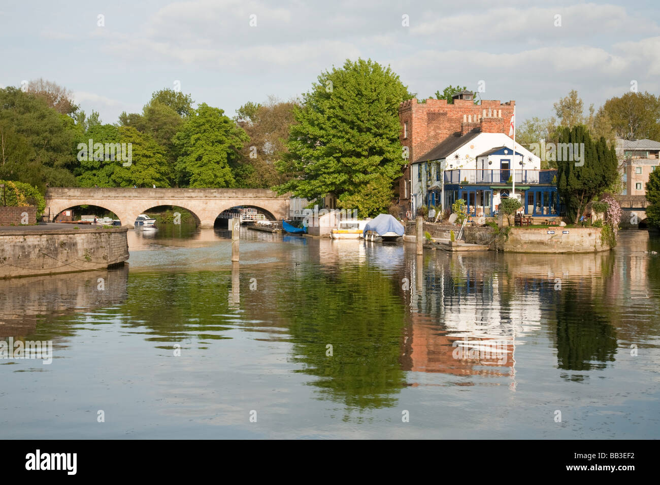 The Head of the River Pub on the River Thames in Oxford Uk Stock Photo Alamy
