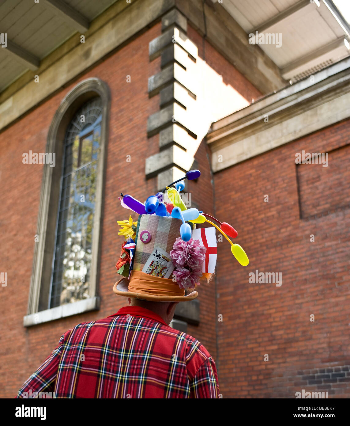 Professor Crump in the grounds of St Pauls Church in Covent Garden in London.  Photo by Gordon Scammell Stock Photo