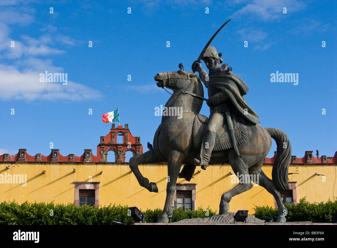 Mexico San Miguel De Allende Statue Of General Ignacio Allende And 