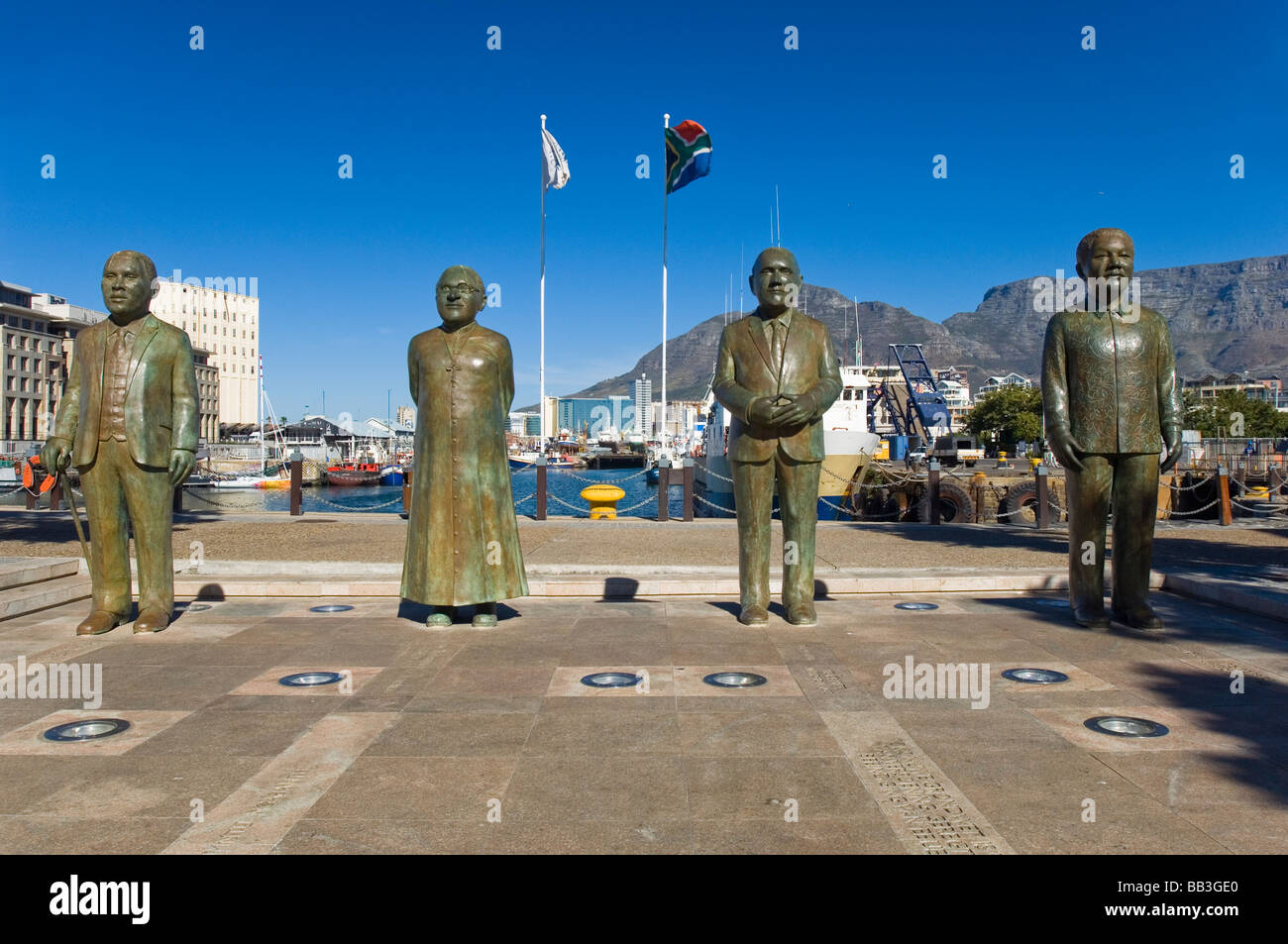 Statues of South African Leaders at the Victoria & Alfred Waterfront