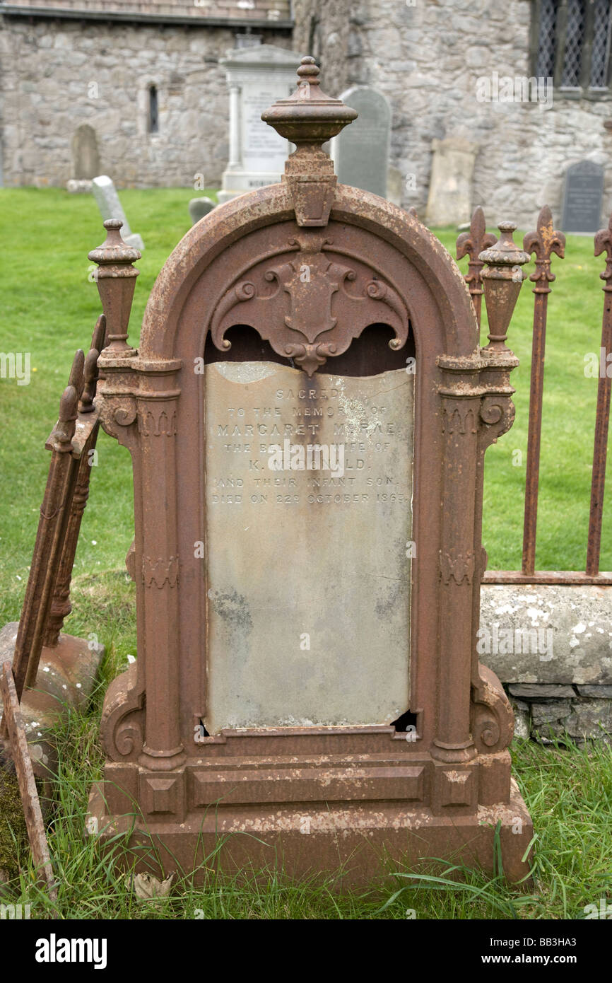 Obbe United Kingdom Scotland GB Tomb St Clements Church Rodel Isle of Harris Stock Photo
