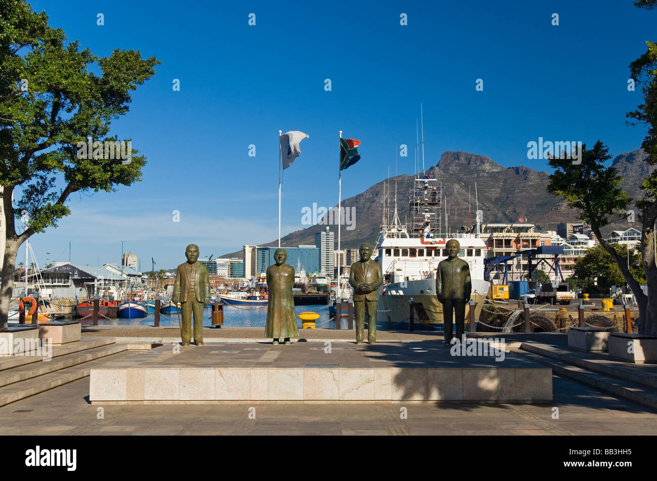 Statues of South African Leaders at the Victoria & Alfred Waterfront
