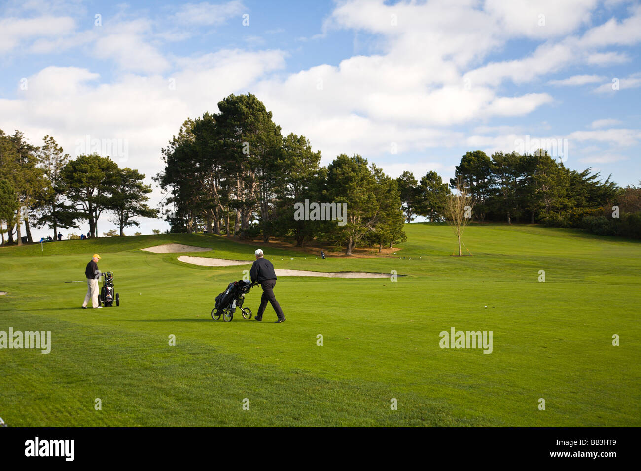 CANADA, British Columbia, Victoria. Waterfront Victoria Golf Club Stock