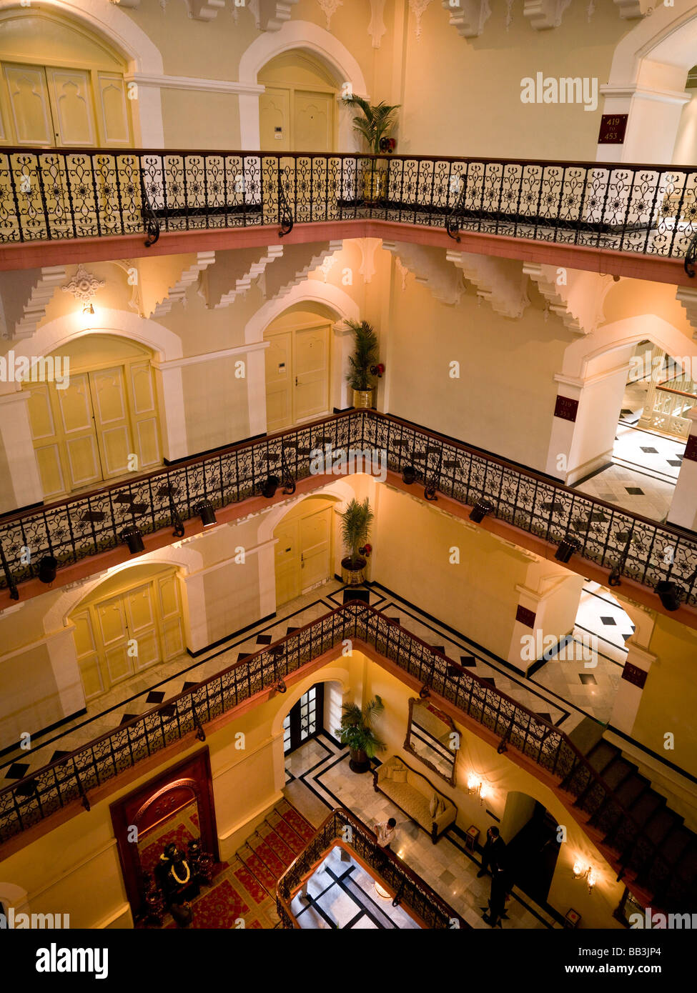Entrance hall with four floors; Mumbai, India Stock Photo