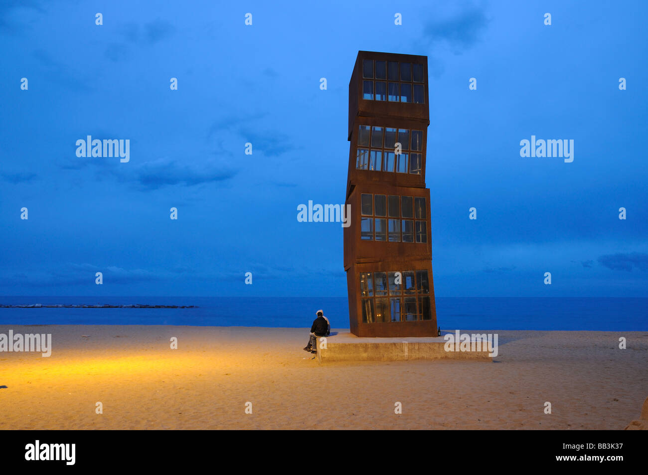 Spain Abstract Abstract modern art on the beach of Barcelona, Spain Stock Photo - Alamy