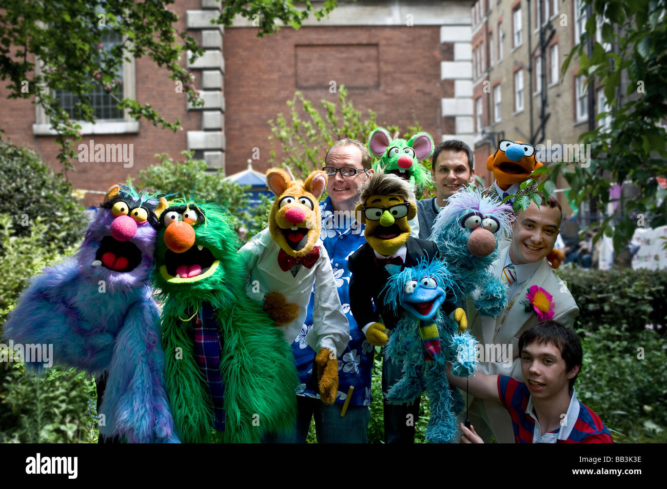 The Gluvets puppet company in London. Photo by Gordon Scammell Stock