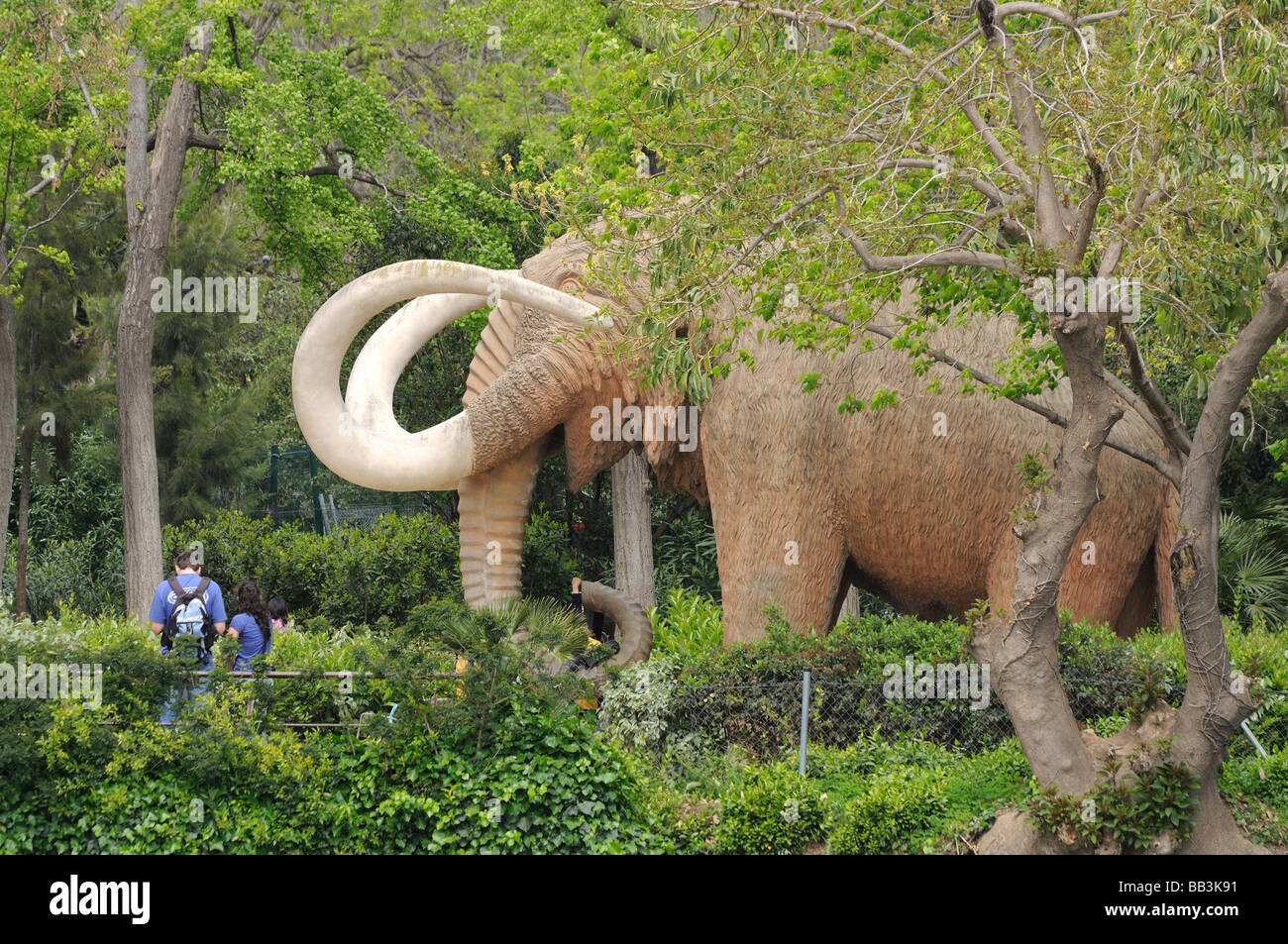 Mammoth in Parc de la Ciutadella, Barcelona Spain Stock Photo