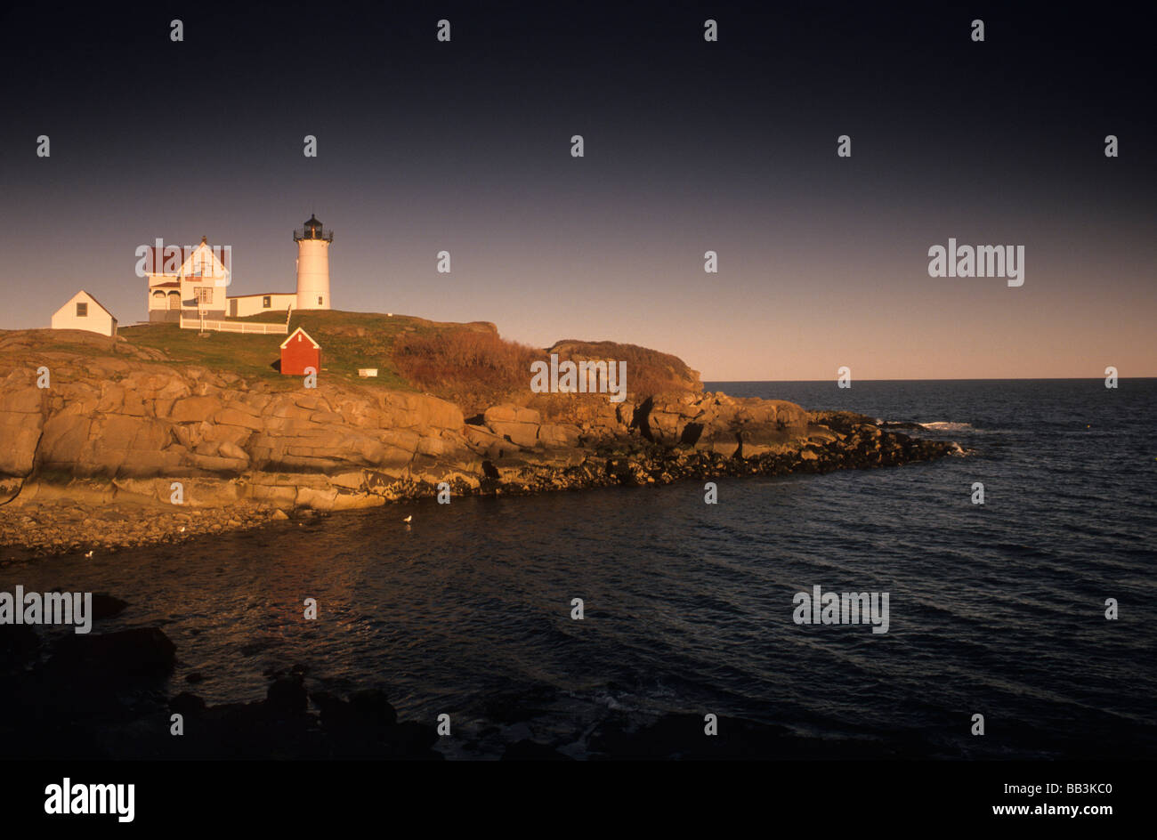 York Beach, Maine, Cape Neddick Lighthouse, also known as Nubble Lighthouse, was built in 1879