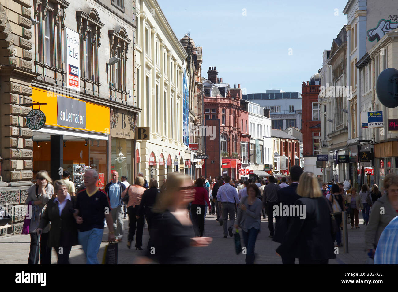 Commercial Street, Leeds City Centre, Northern England Stock Photo Alamy