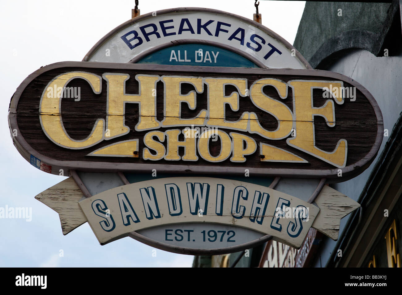 the cheese shop sign a popular sandwich shop 4th avenue gaslamp quarter ...