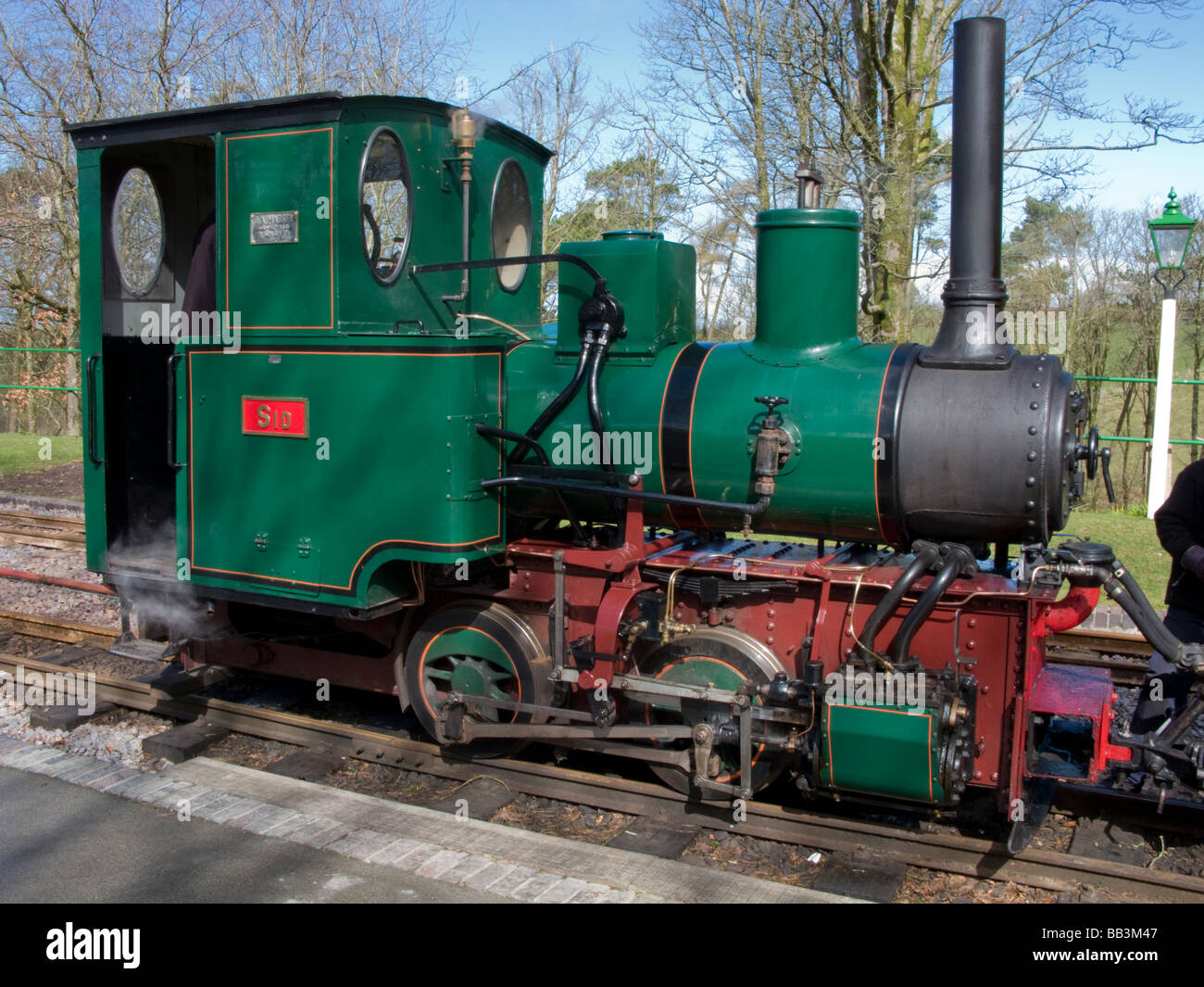 narrow gauge railway engine Stock Photo Alamy