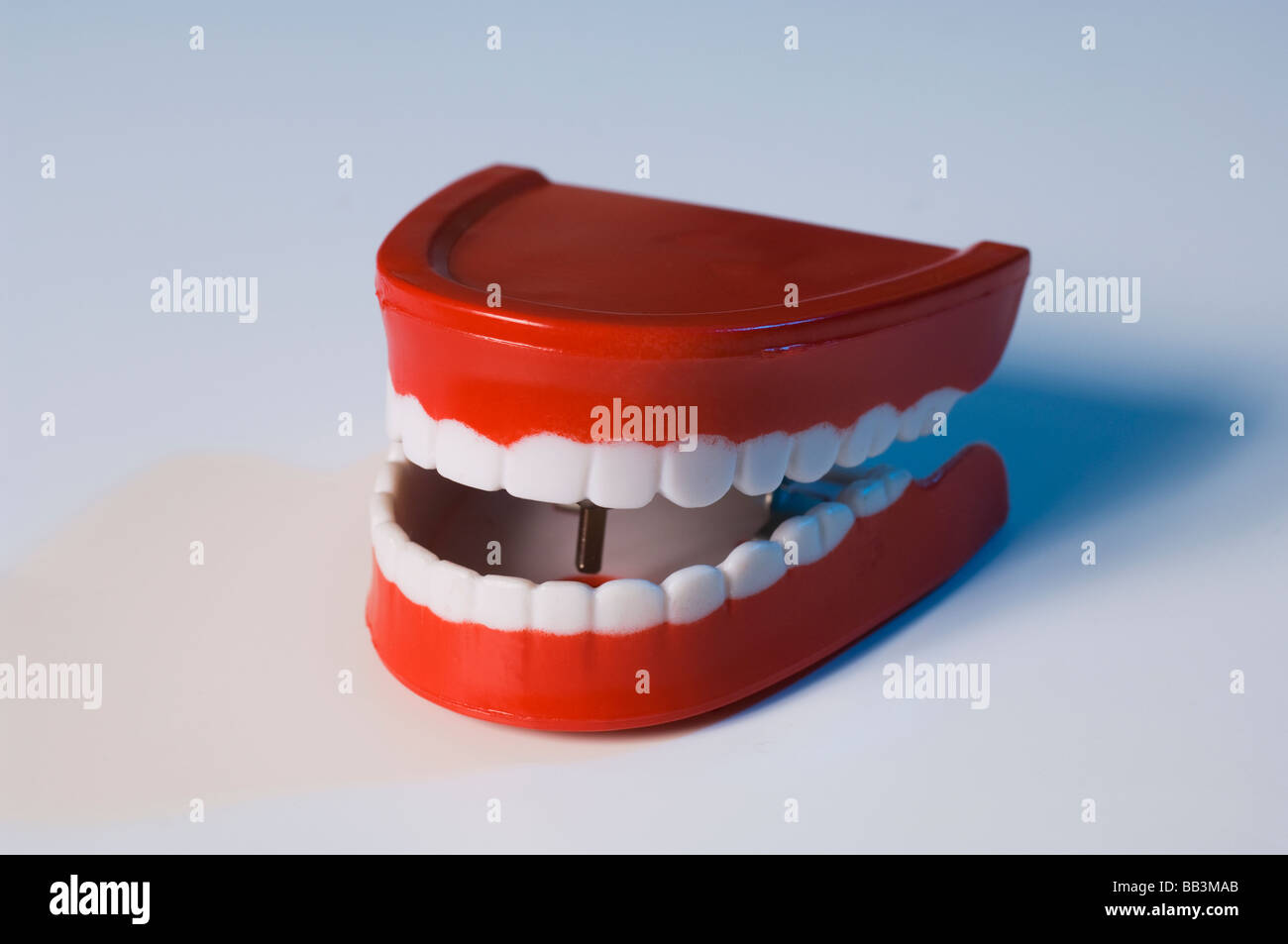 Joke false teeth Stock Photo