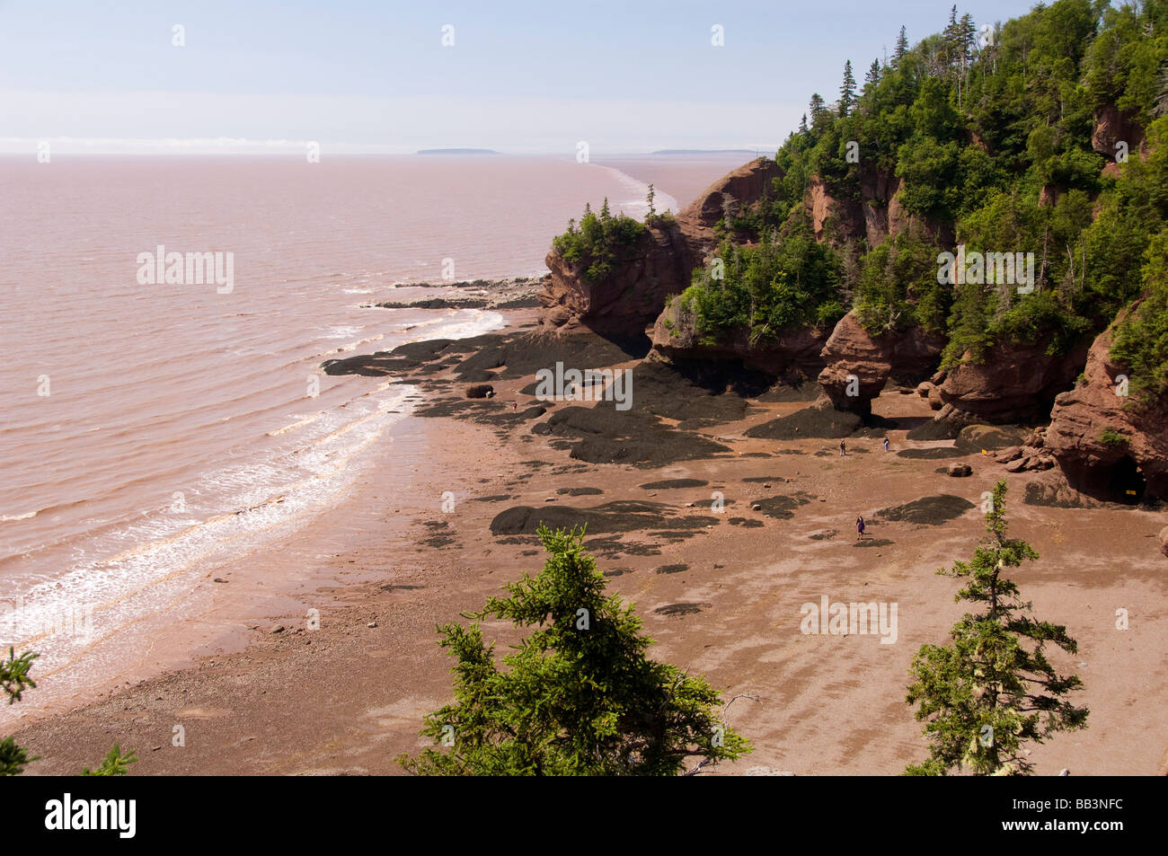 Canada, New Brunswick, Hopewell Cape, Bay of Fundy. Hopewell Rocks at