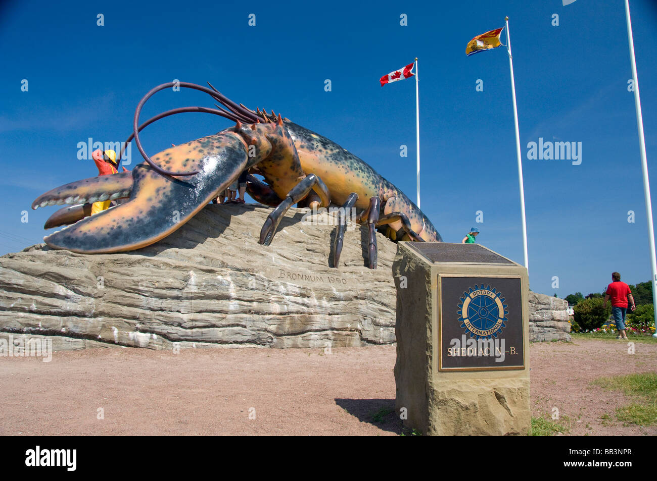 Canada, New Brunswick, Shediac. Know as the lobster capital of Canada, largest lobster in the