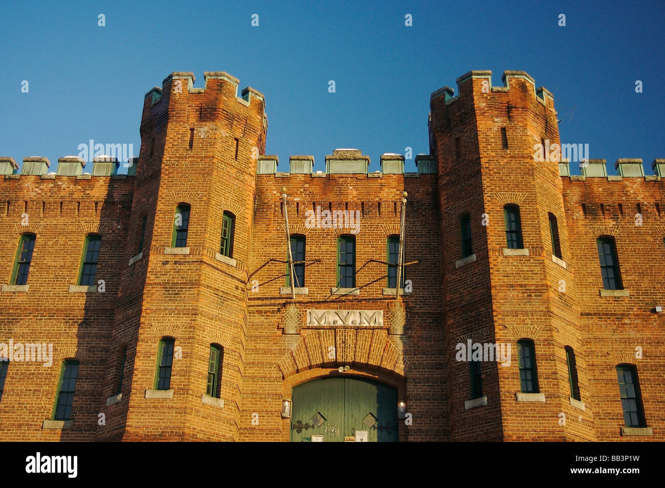 North America, USA, Massachusetts, Greenfield. The Greenfield Armory (built  in 1910 Stock Photo - Alamy