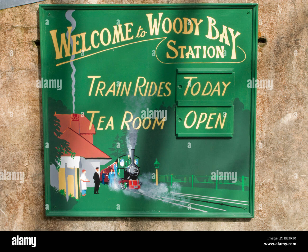 railway station sign Stock Photo - Alamy