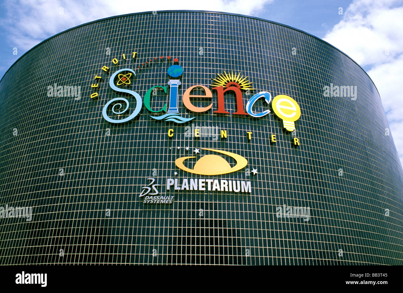 North America, USA, Michigan, Detroit. Science Center exterior Stock