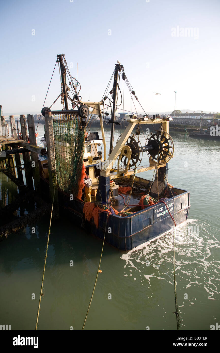 Fishing trawler Newhaven East Sussex England Stock Photo