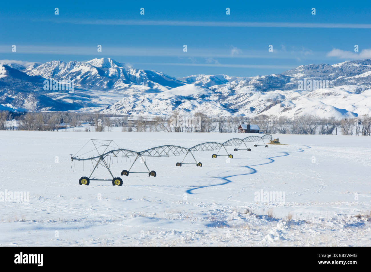 USA, MT, Farm near Livingston Stock Photo - Alamy