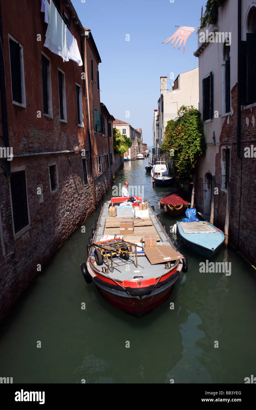 Venice: truck, venetian style Stock Photo