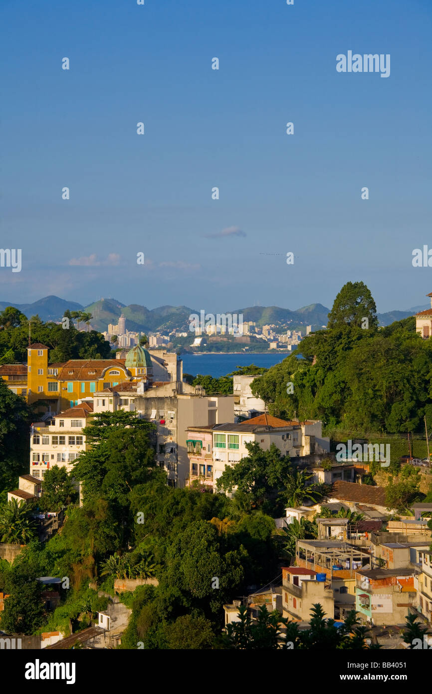 Santa Teresa hillside neighborhood in Rio de Janeiro, Brazil. Stock Photo