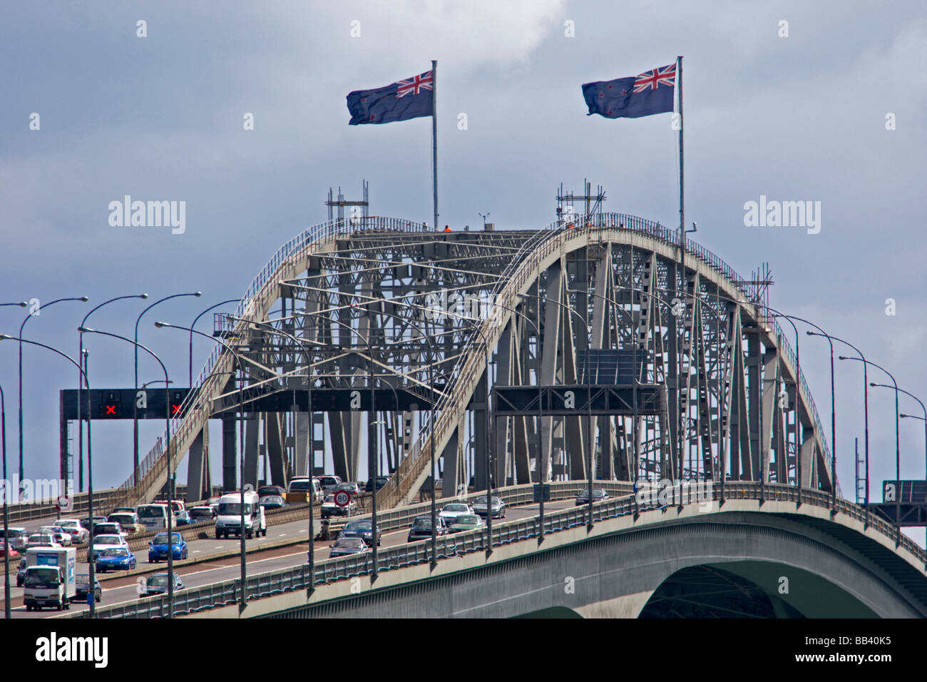 Auckland Harbour Bridge Auckland New Zealand Stock Photo