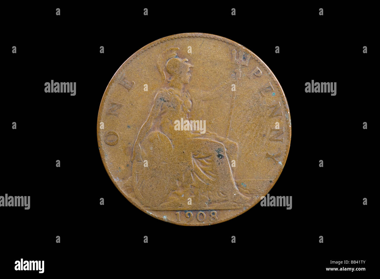 1908 British One Penny Coin Stock Photo Alamy 1908-british-one-penny-coin-stock-photo-alamy