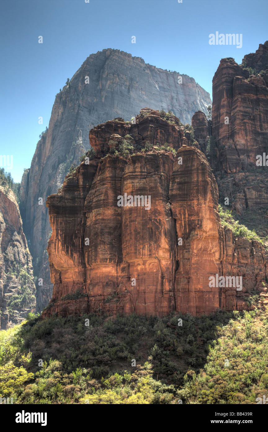 Utah, Zion National Park, rock formation The Organ, the Great White