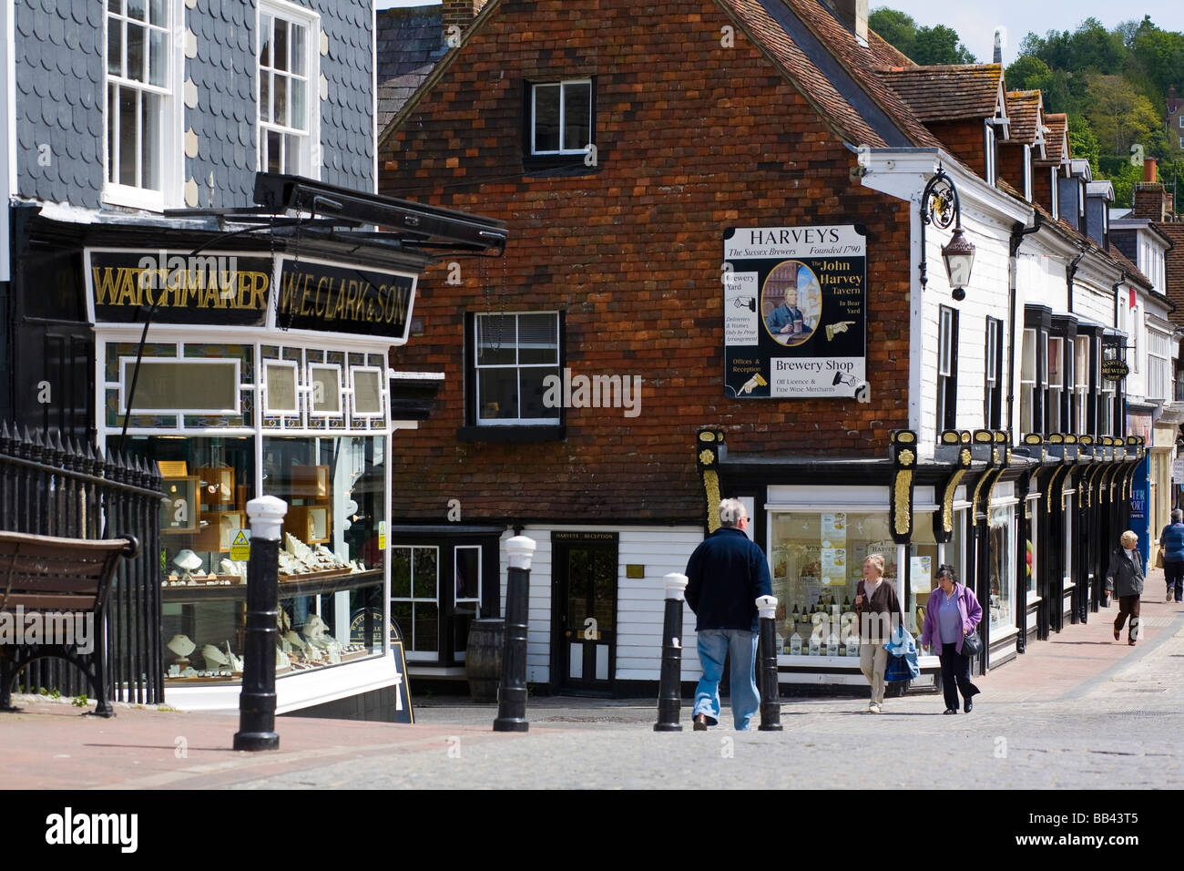 Cliffe High Street, Lewes, East Sussex, UK Stock Photo