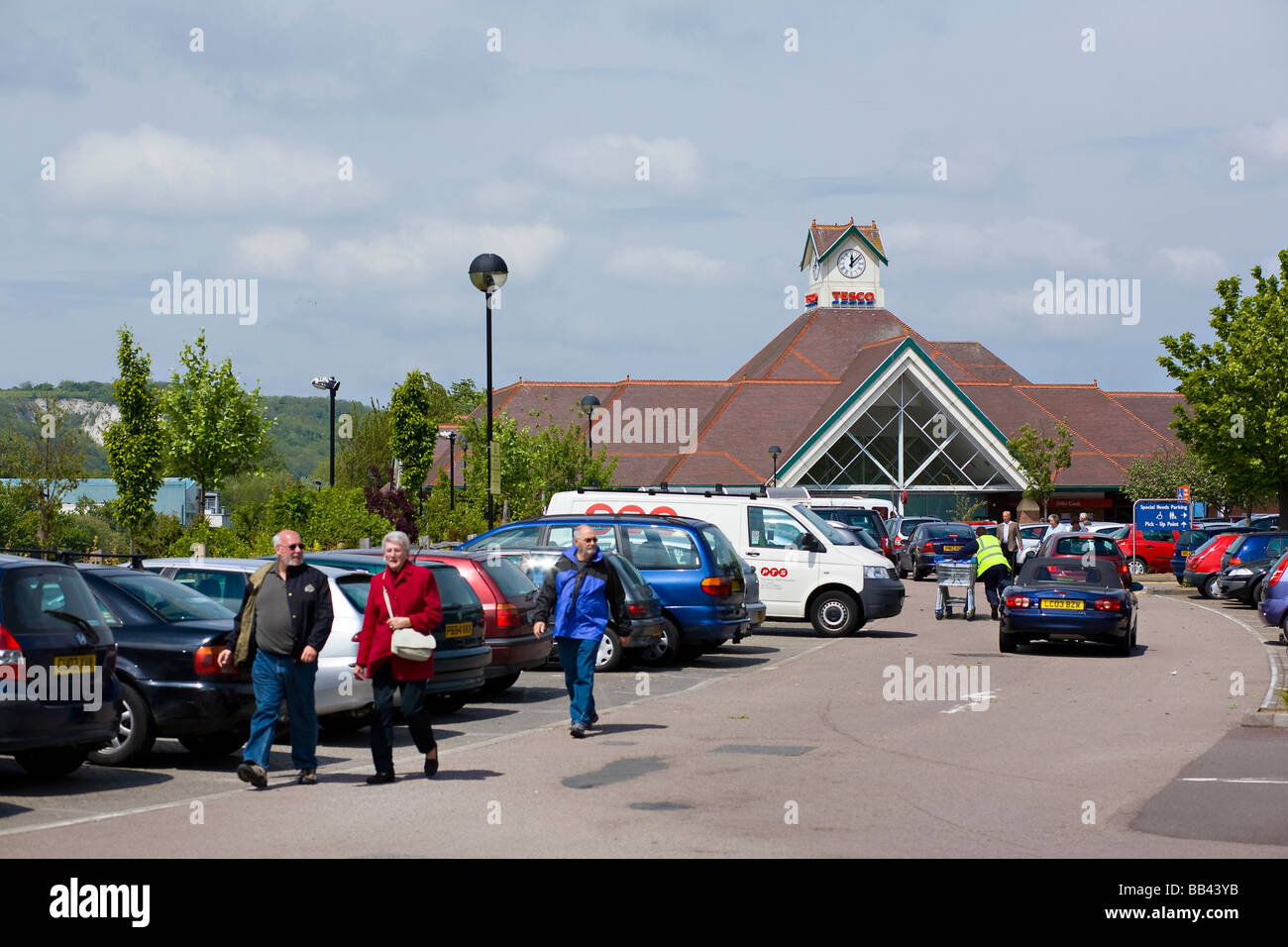 Tesco Superstore, Lewes, East Sussex, UK Stock Photo