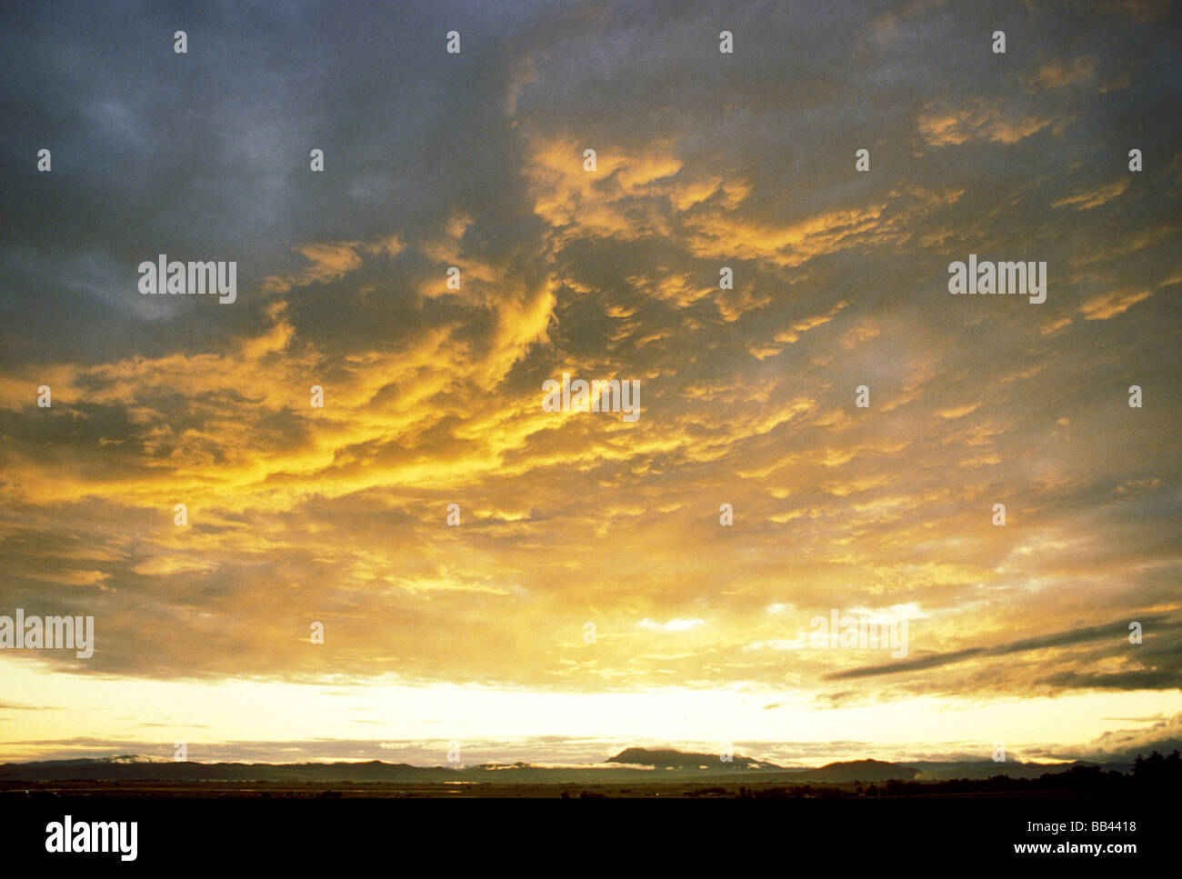 Stratocumulus clouds at sunset hi-res stock photography and images - Alamy
