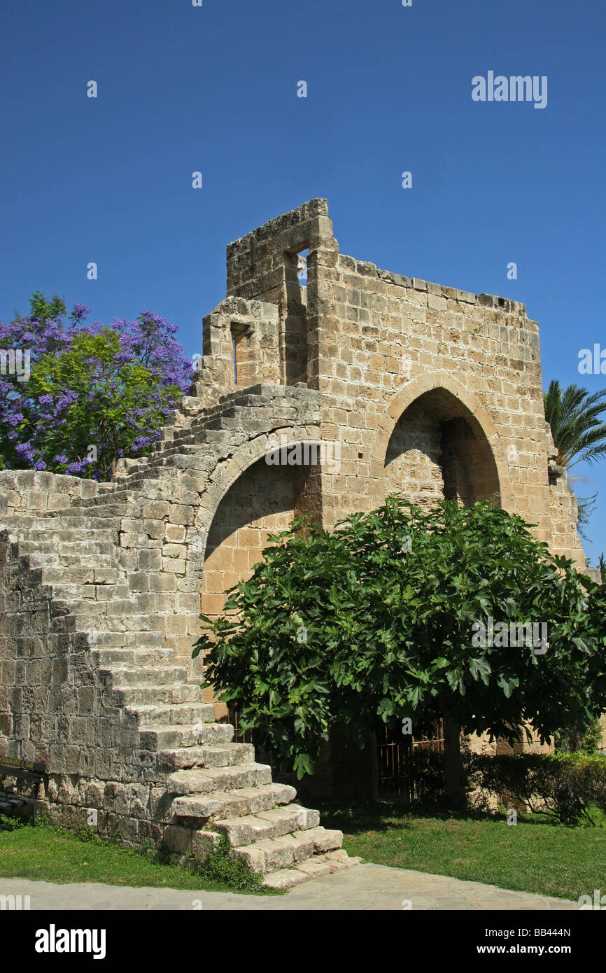 Balla pais Abbey 12th Century Keryneia Girne North Cyprus Stock Photo