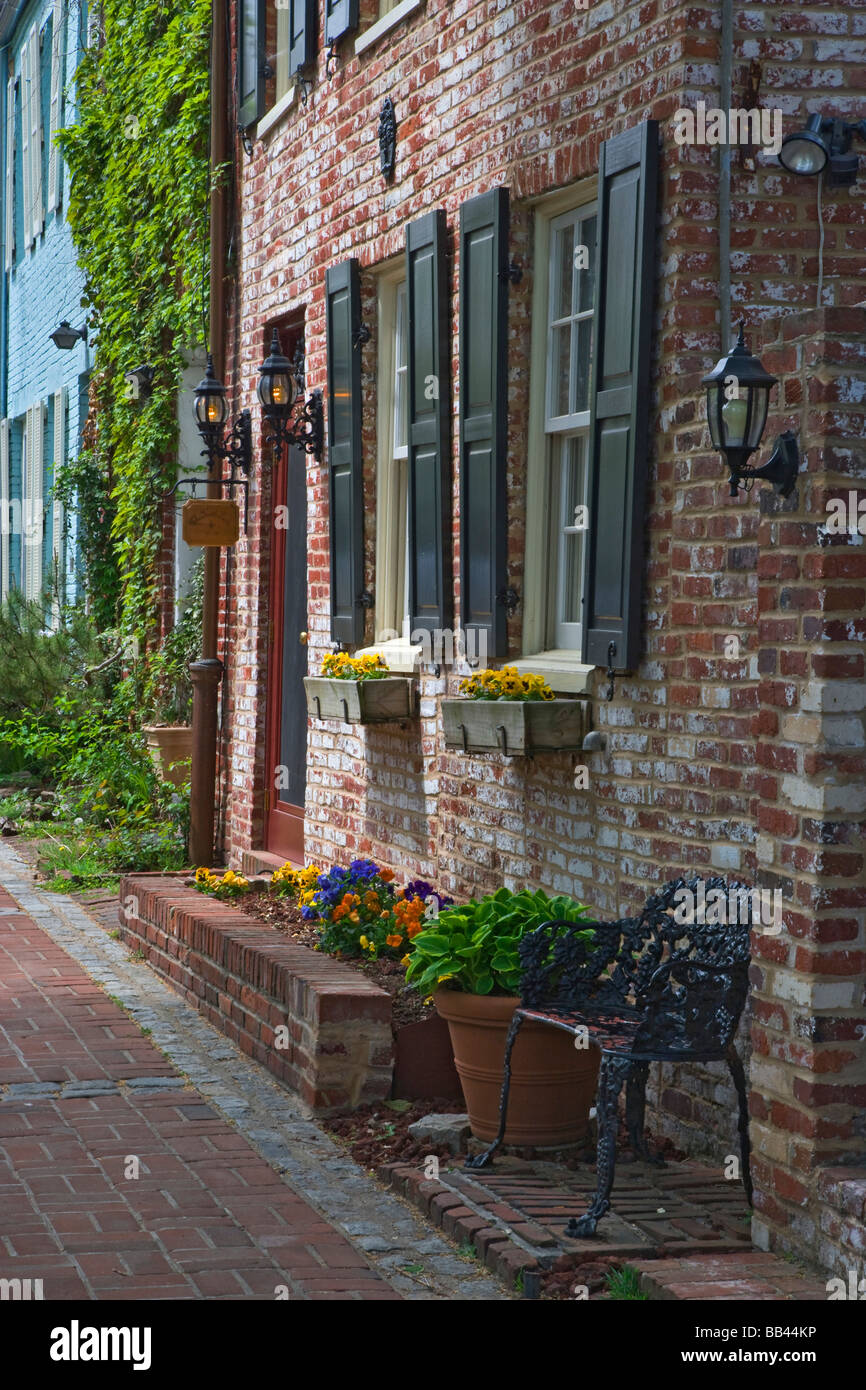 USA, Virginia, View of Colonialstyle homes Stock Photo Alamy