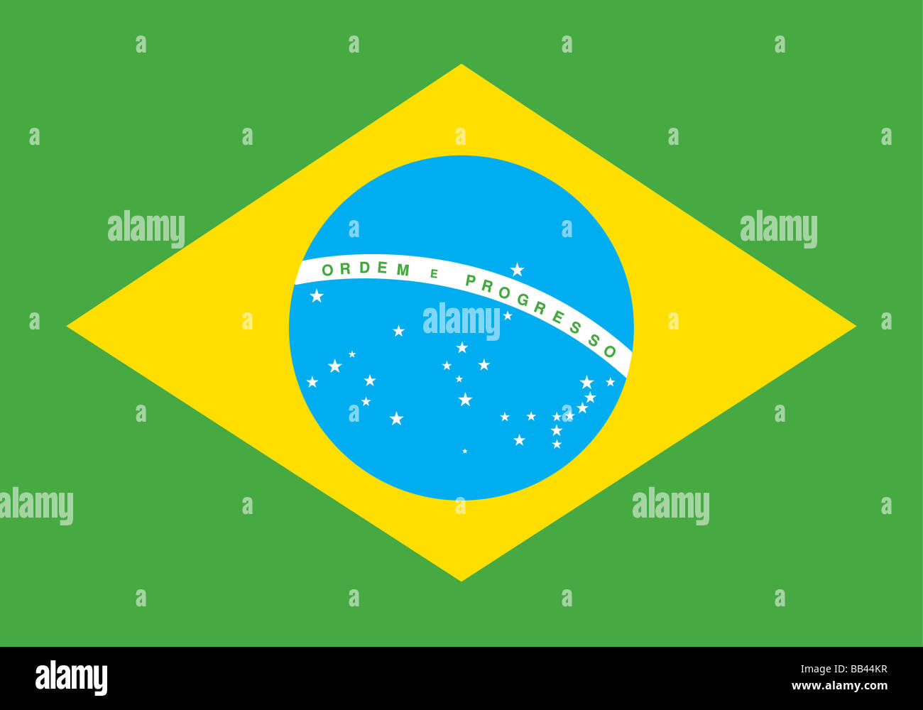 flag of Brazil Stock Photo