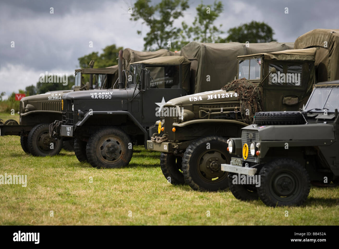 World War 2 US army trucks at The Cotswold Show 2008, Cirencester, Gloucestershire, UK Stock Photo